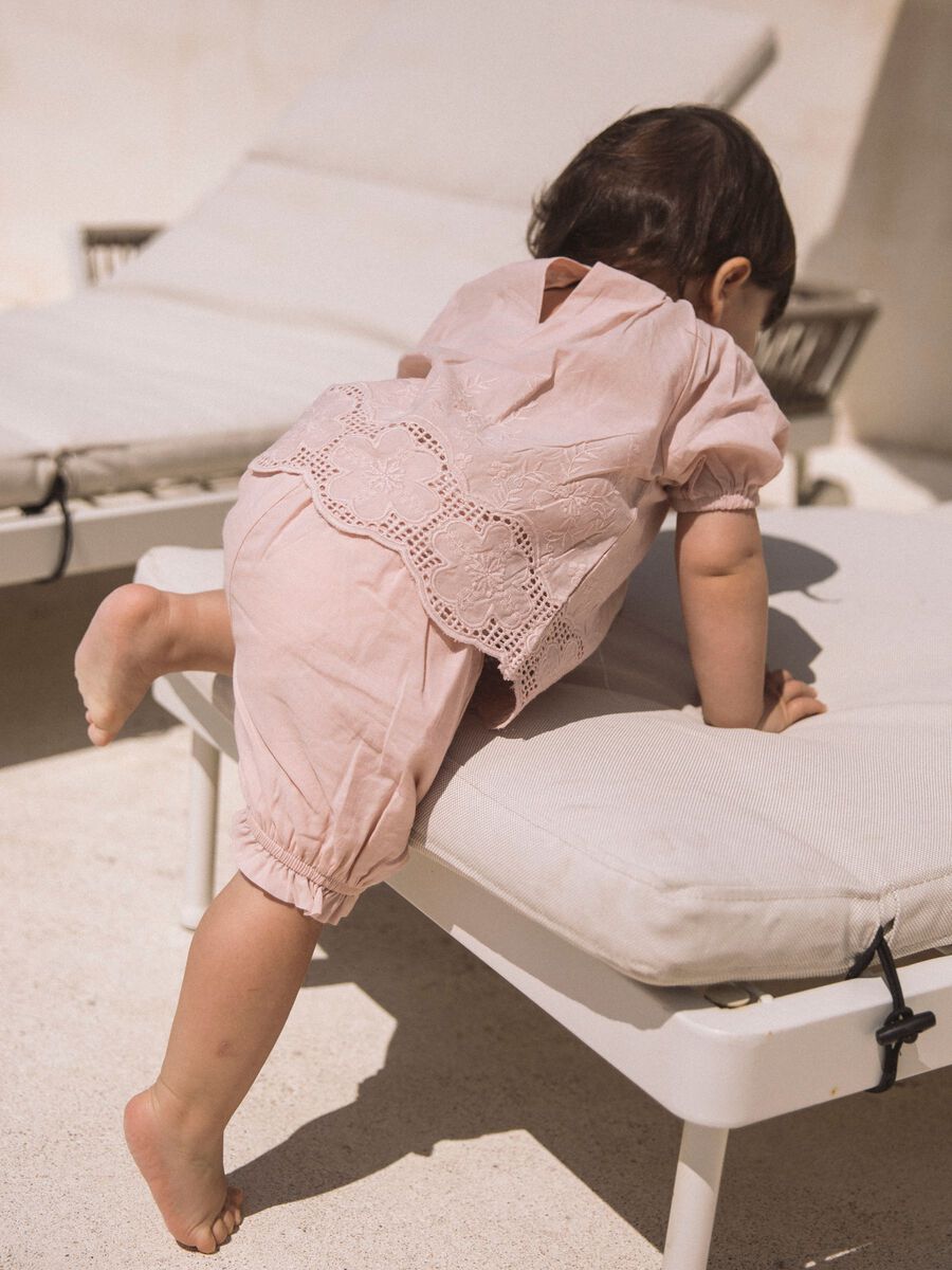 Product carousel image - ORGANIC COTTON BLOOMERS, Peach Whip | 1