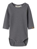 Product image thumbnail - LONG SLEEVED ROMPER, Poppy Seed | 4