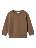 name it LØS PASSFORM SWEATSHIRT, Shitake, highres - 13236864_Shitake_001.jpg