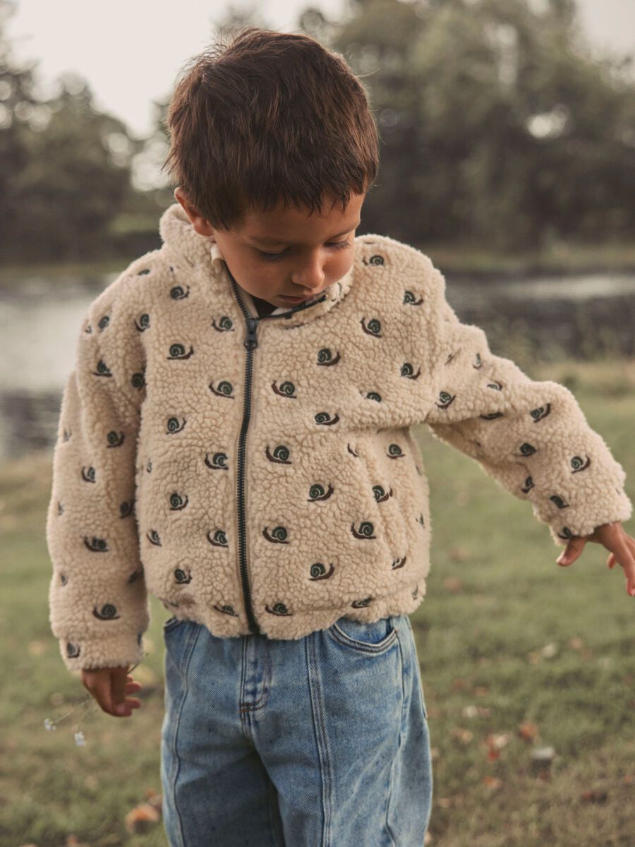 Product carousel image 1 EMBROIDERY SHERPA JACKET, Turtledove