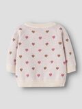 Product image thumbnail - HEART KNITTED CARDIGAN, Turtledove | 2
