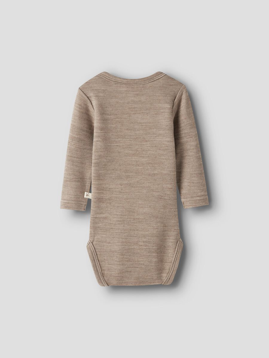 Product carousel image 2 LONG SLEEVED ROMPER, Sepia Tint