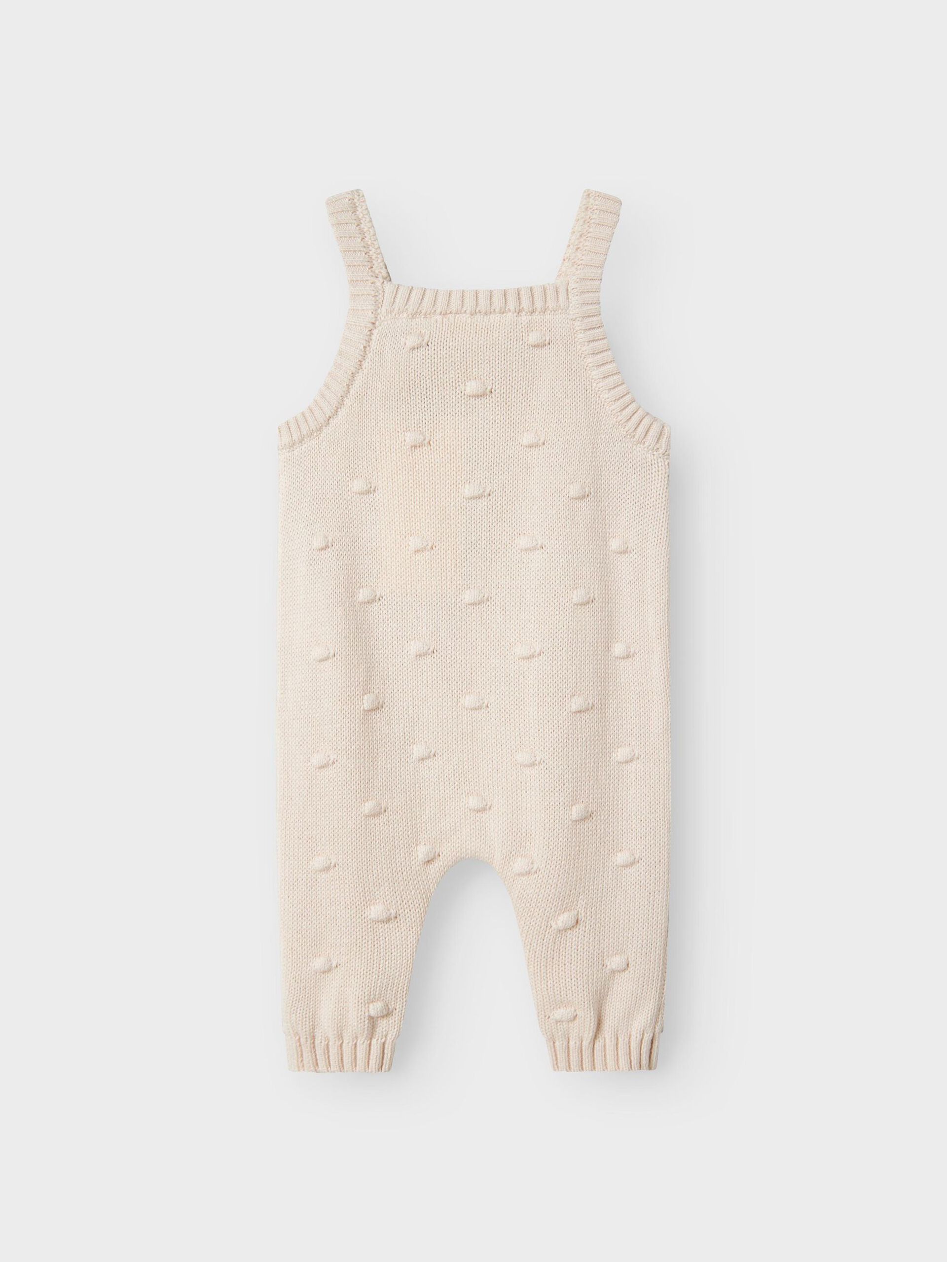 Carousel image - KNITTED OVERALLS, Pastel Parchment | 2