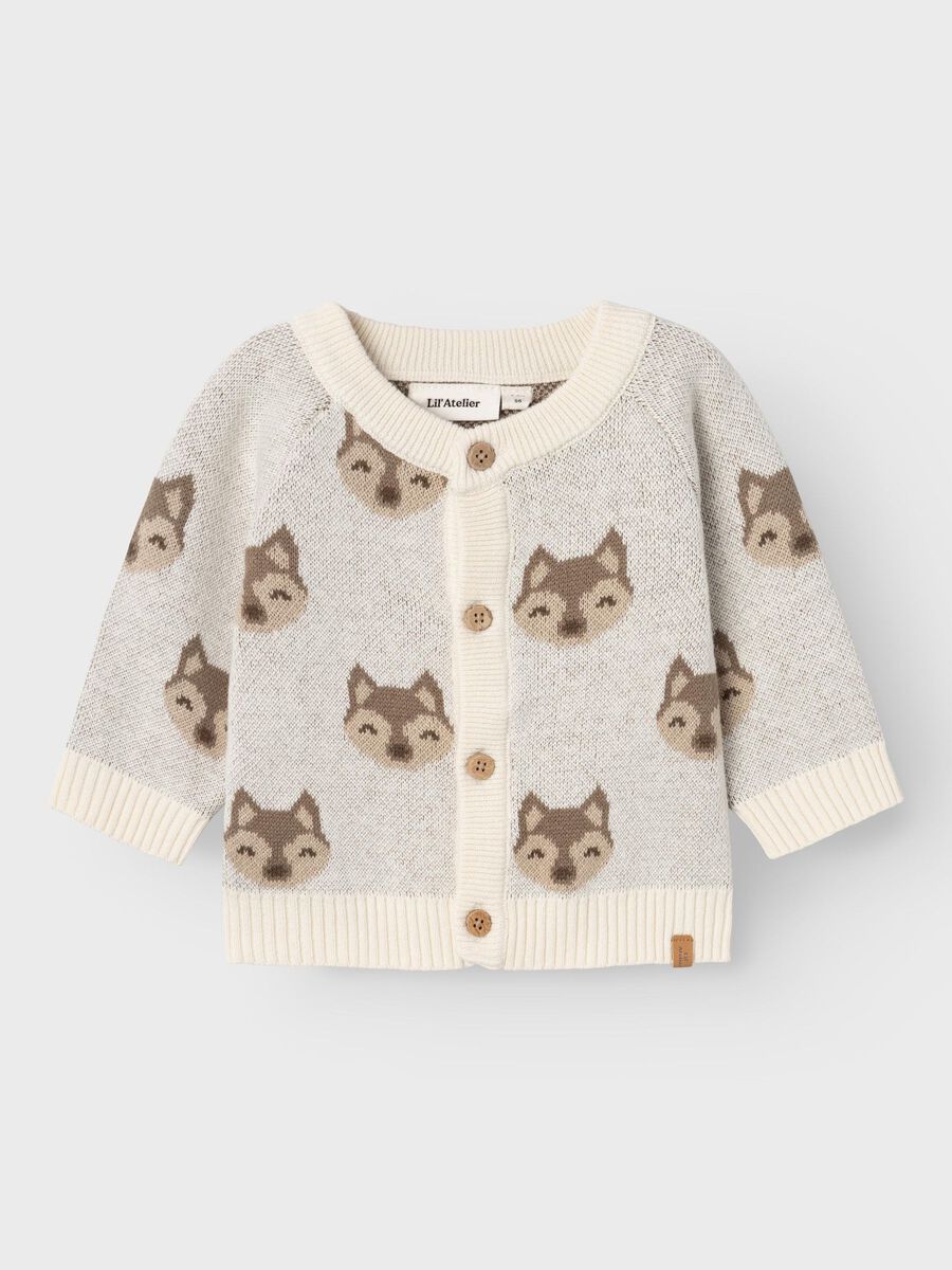 name it EN COTON BIOLOGIQUE CARDIGAN EN MAILLE, Birch, highres - 13234266_Birch_003.jpg