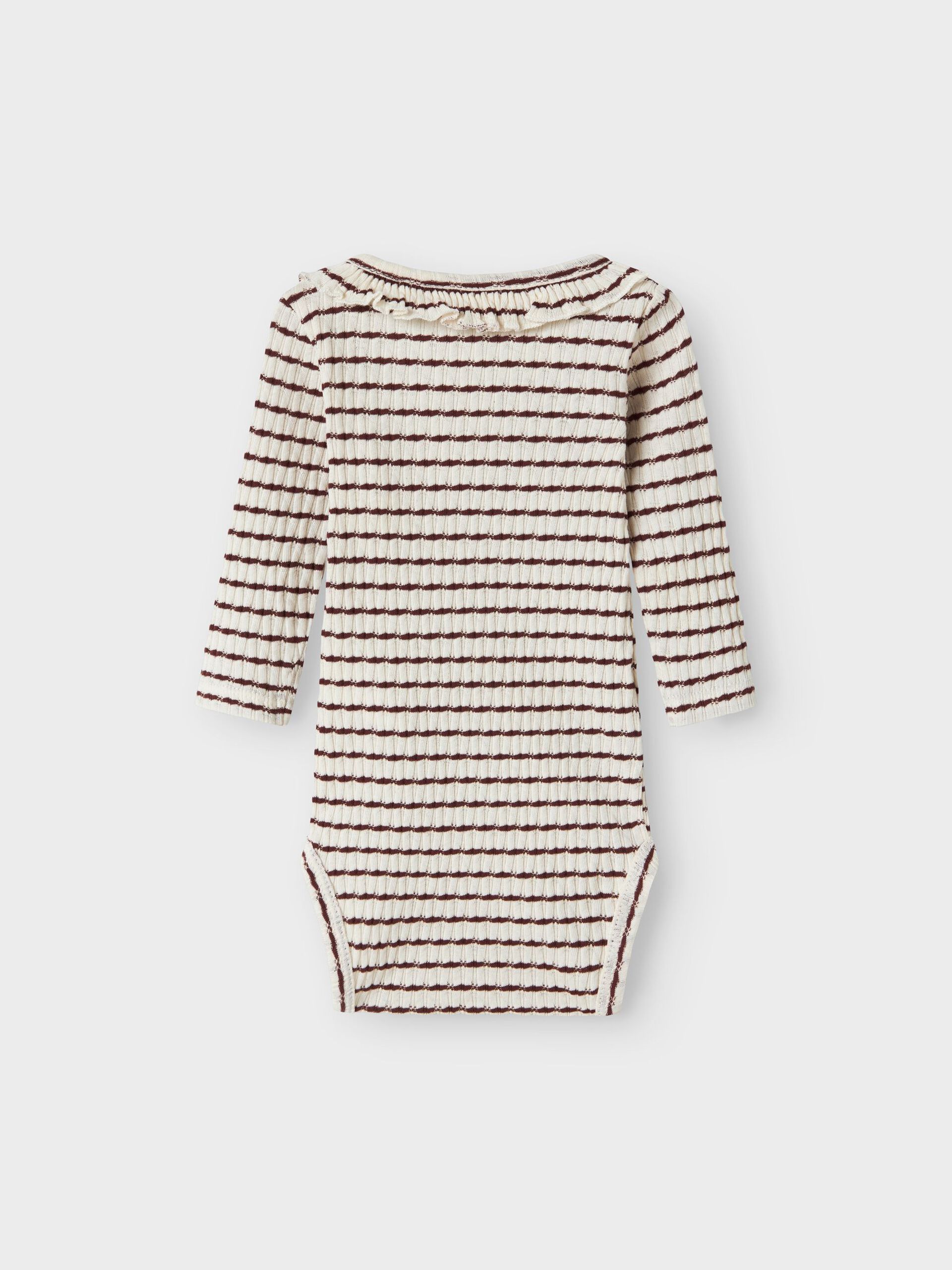 Carousel image - LONG SLEEVED ROMPER, Hot Chocolate | 2