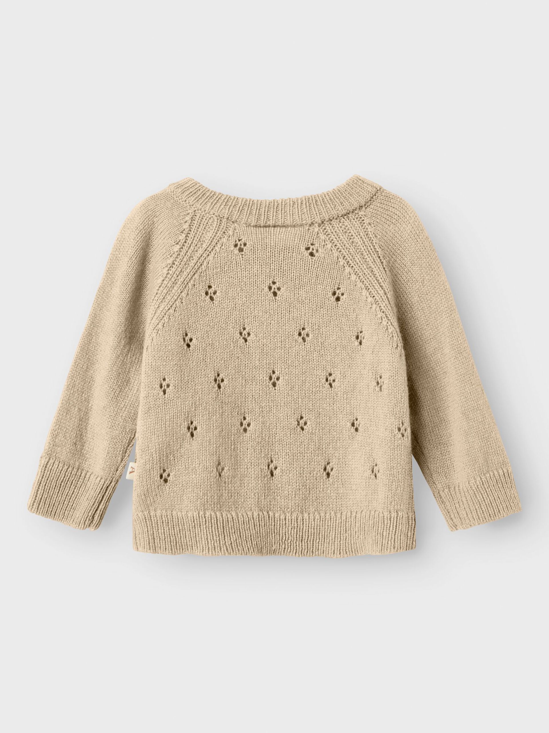 Carousel image - OMSLAG STRIKKET PULLOVER, Safari | 4