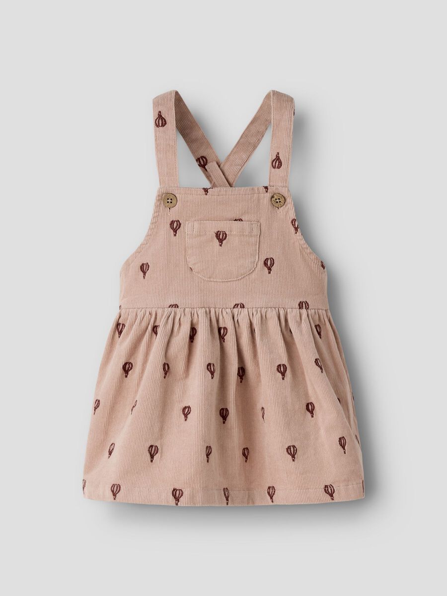 Product carousel image - CORDUROY DRESS, Cameo Rose | 1