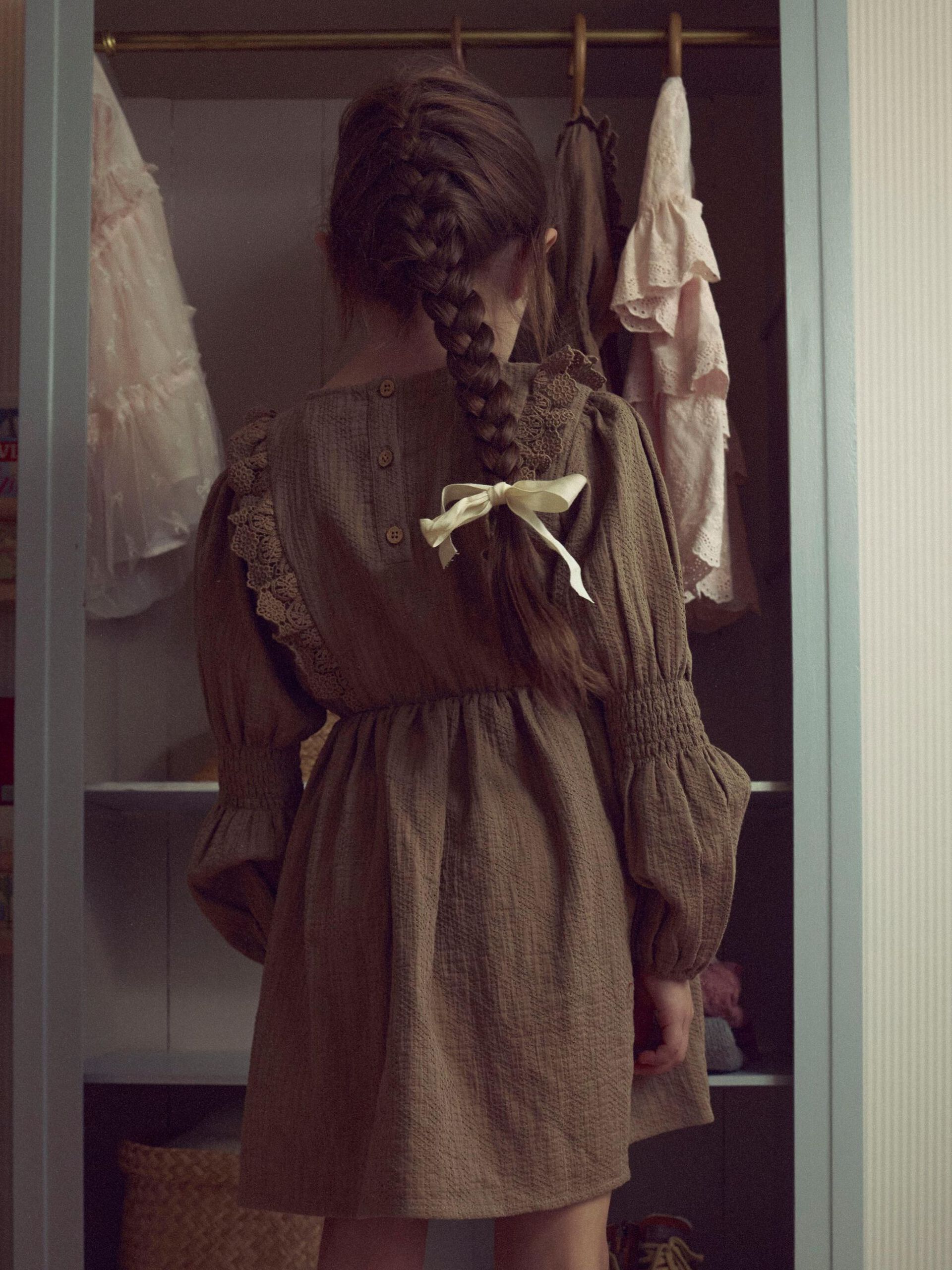 Carousel image - ORGANIC COTTON DRESS, Sepia Tint | 2