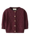 Product image thumbnail - LONG SLEEVED KNITTED CARDIGAN, Catawba Grape | 4