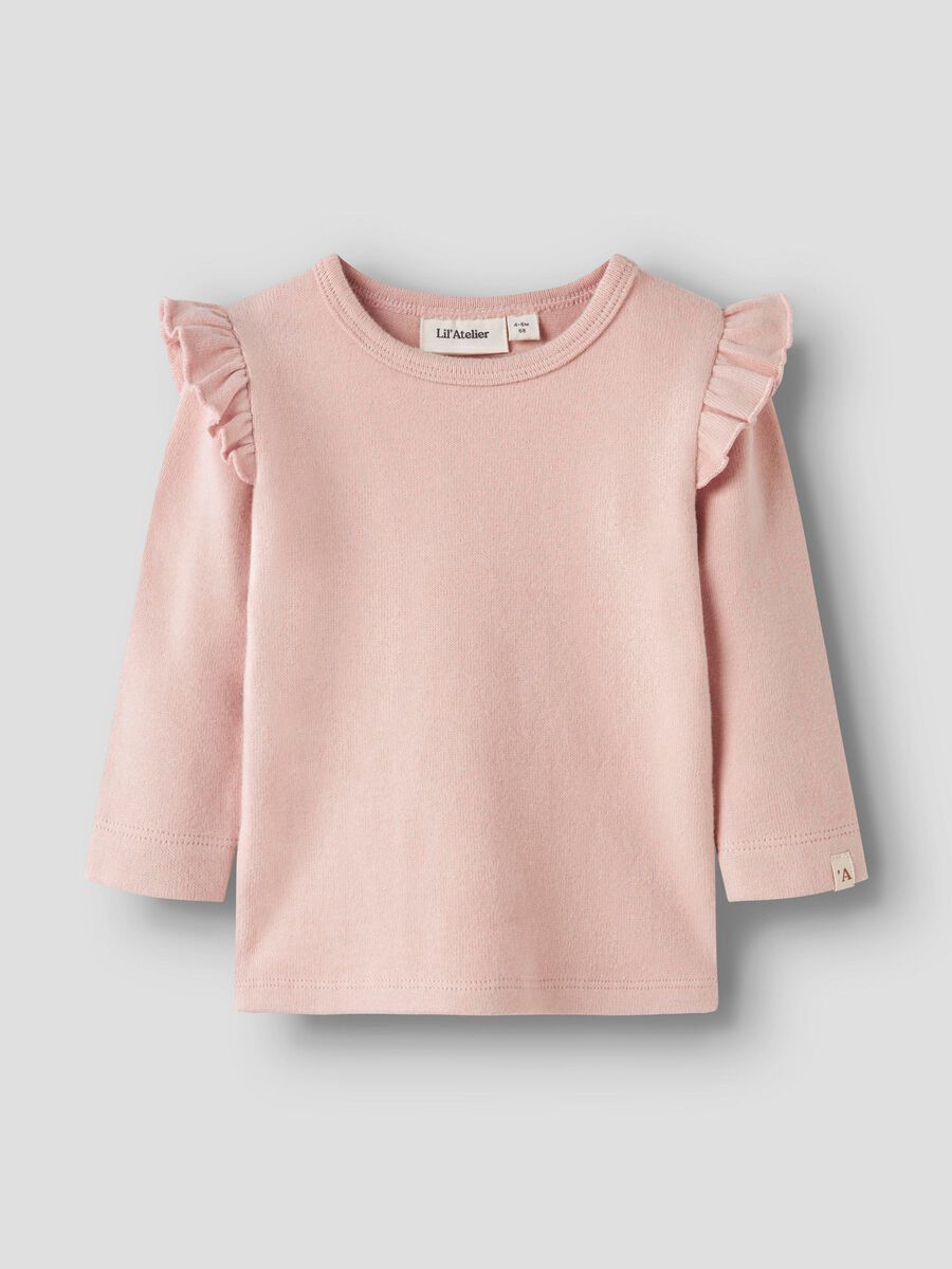 Product carousel image - SLIM FIT LONG SLEEVED TOP, Cameo Rose | 1