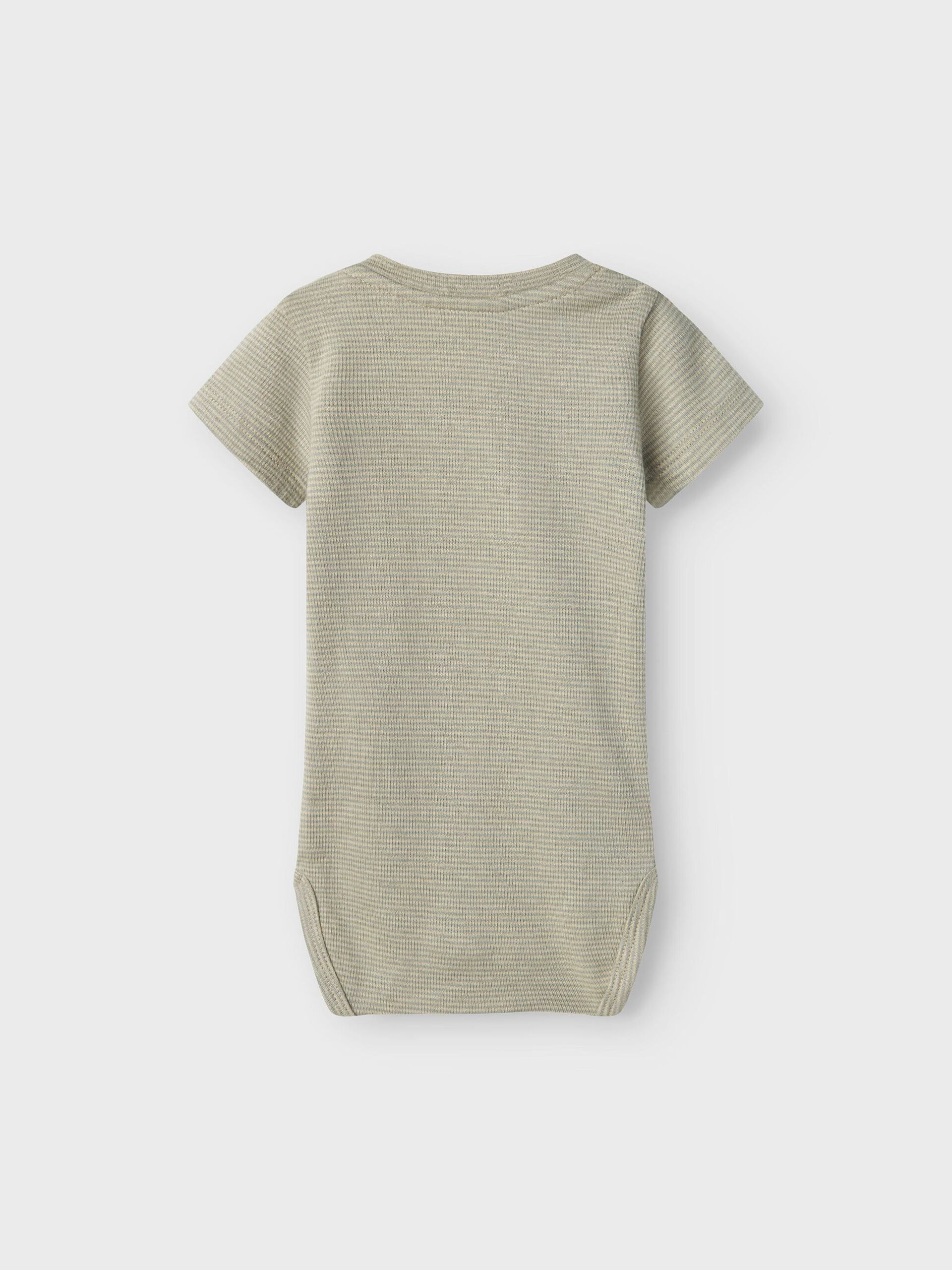 Carousel image - SHORT SLEEVED ROMPER, Moss Gray | 2