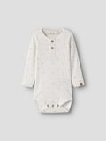 Product image thumbnail - RIB KNITTED ROMPER, Coconut Milk | 1