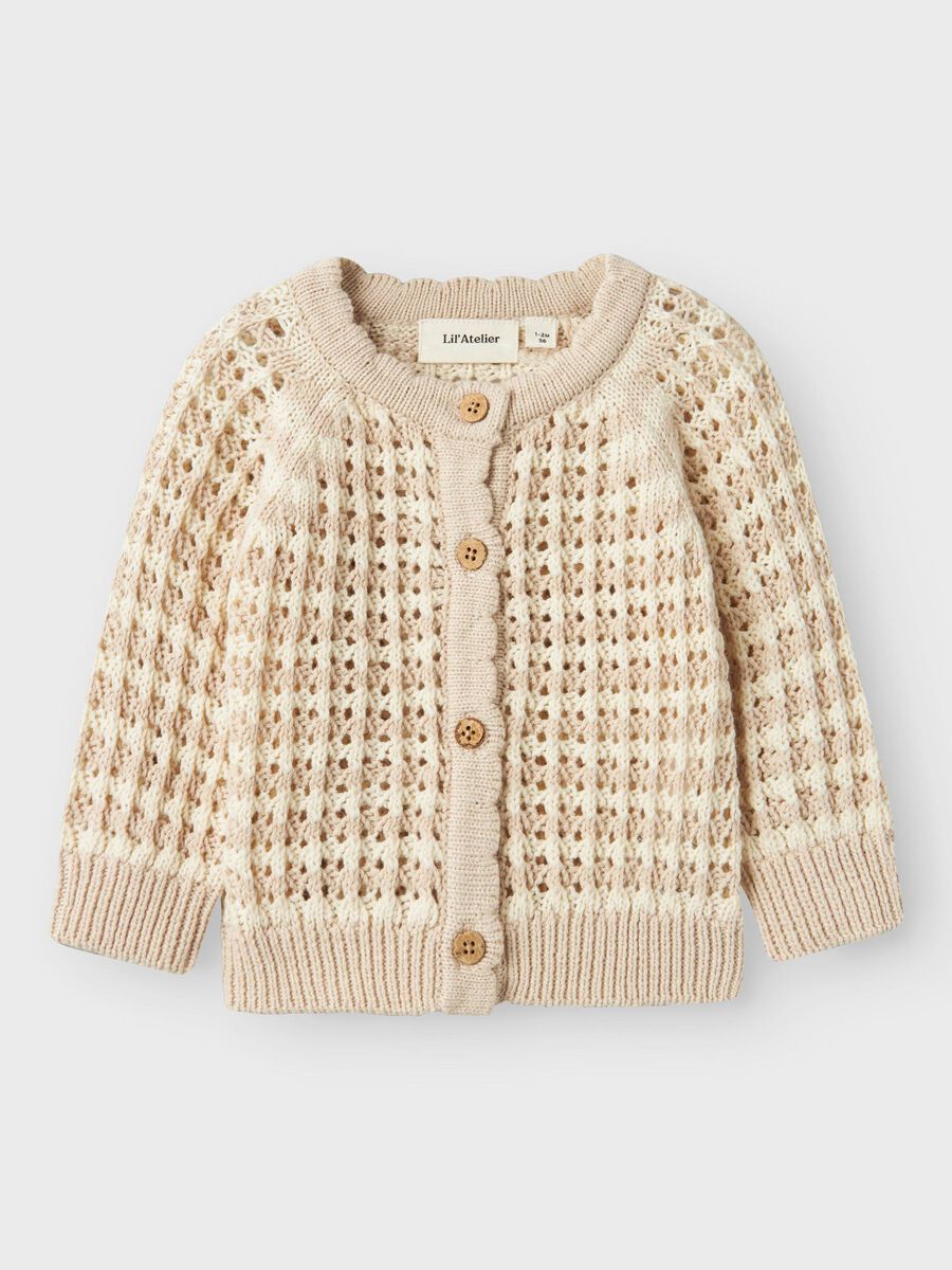 name it ORGANIC COTTON KNITTED CARDIGAN, Turtledove, highres - 13238321_Turtledove_1158991_003.jpg