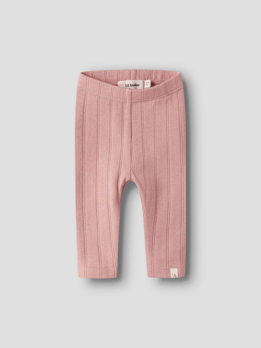 Product carousel image - ORGANIC COTTON LEGGINGS, Misty Rose | 1