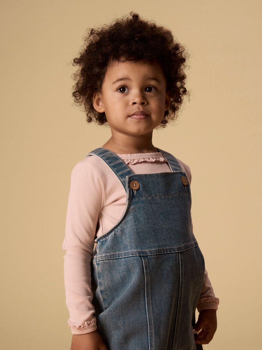 Product carousel image - DENIM OVERALLS, Medium Blue Denim | 2