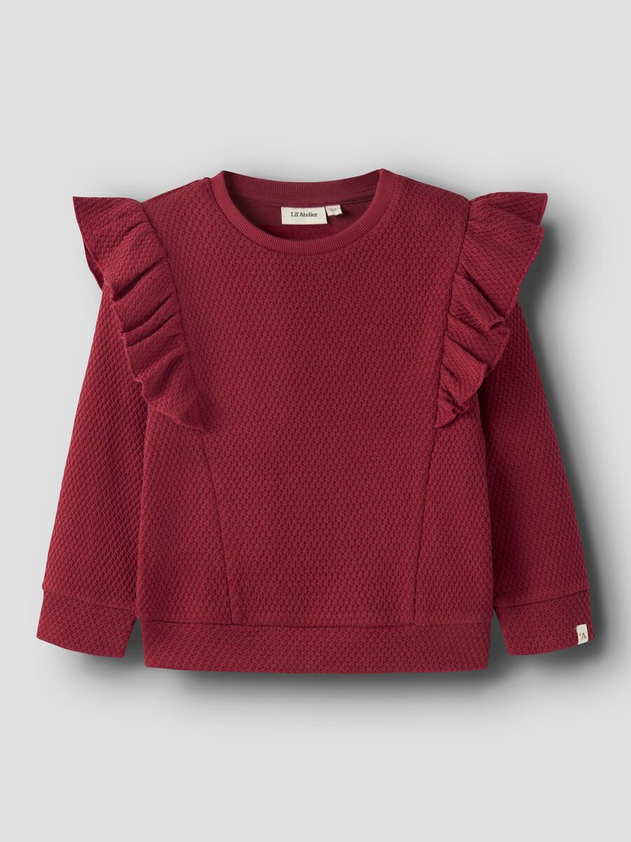 Product carousel image 1 ORGANIC COTTON SWEATSHIRT, Biking Red