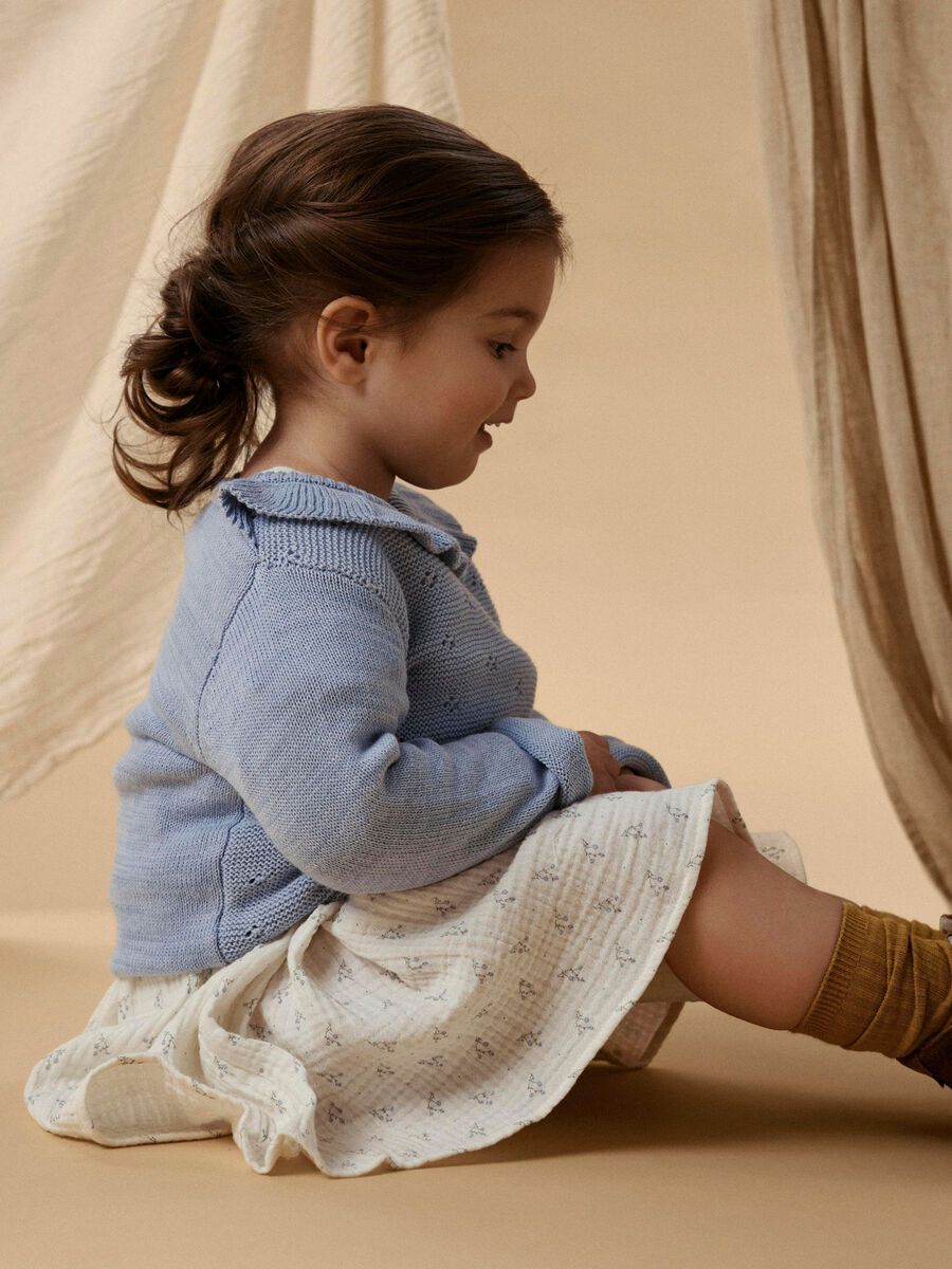 Product carousel image - REGULARNY KRÓJ SWETER Z DZIANINY, Zen Blue | 1