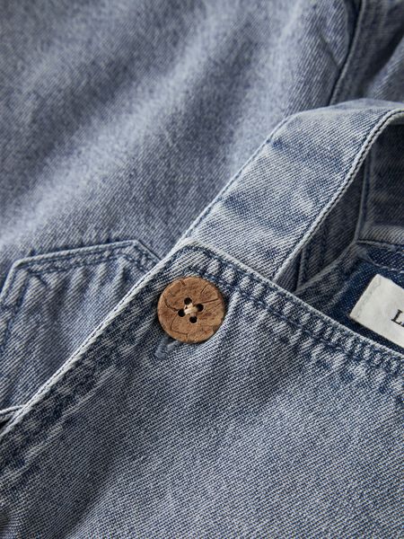 Geboortekaartje jongen blauw waterverf goud foliedruk Milo