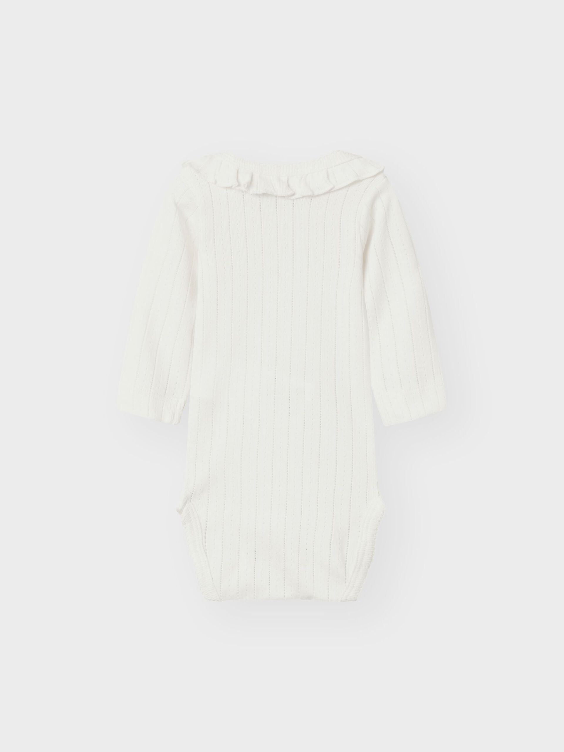 Carousel image - LONG SLEEVED ROMPER, Coconut Milk | 3