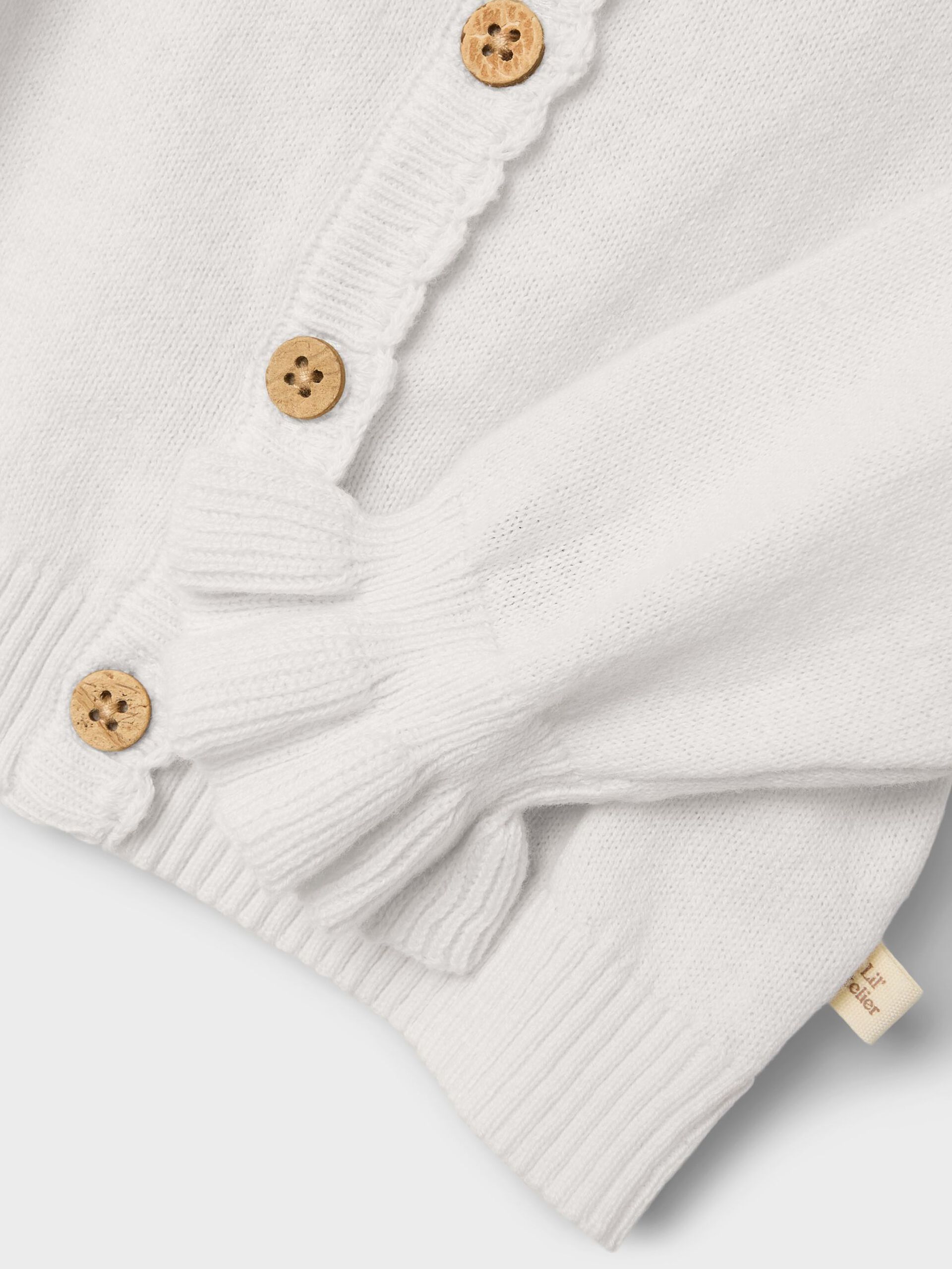 Carousel image - SHORT KNITTED CARDIGAN, Coconut Milk | 3