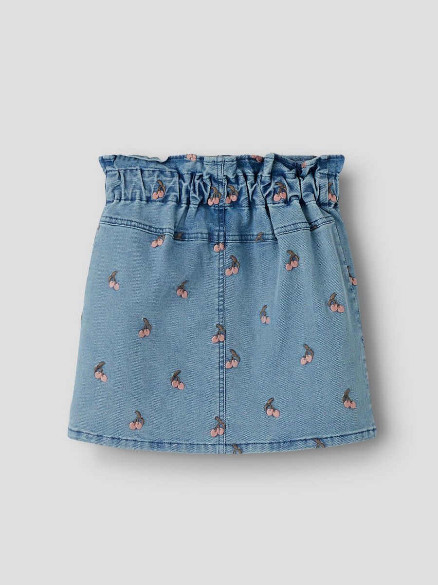 Product carousel image - DENIM SKIRT, Medium Blue Denim | 2