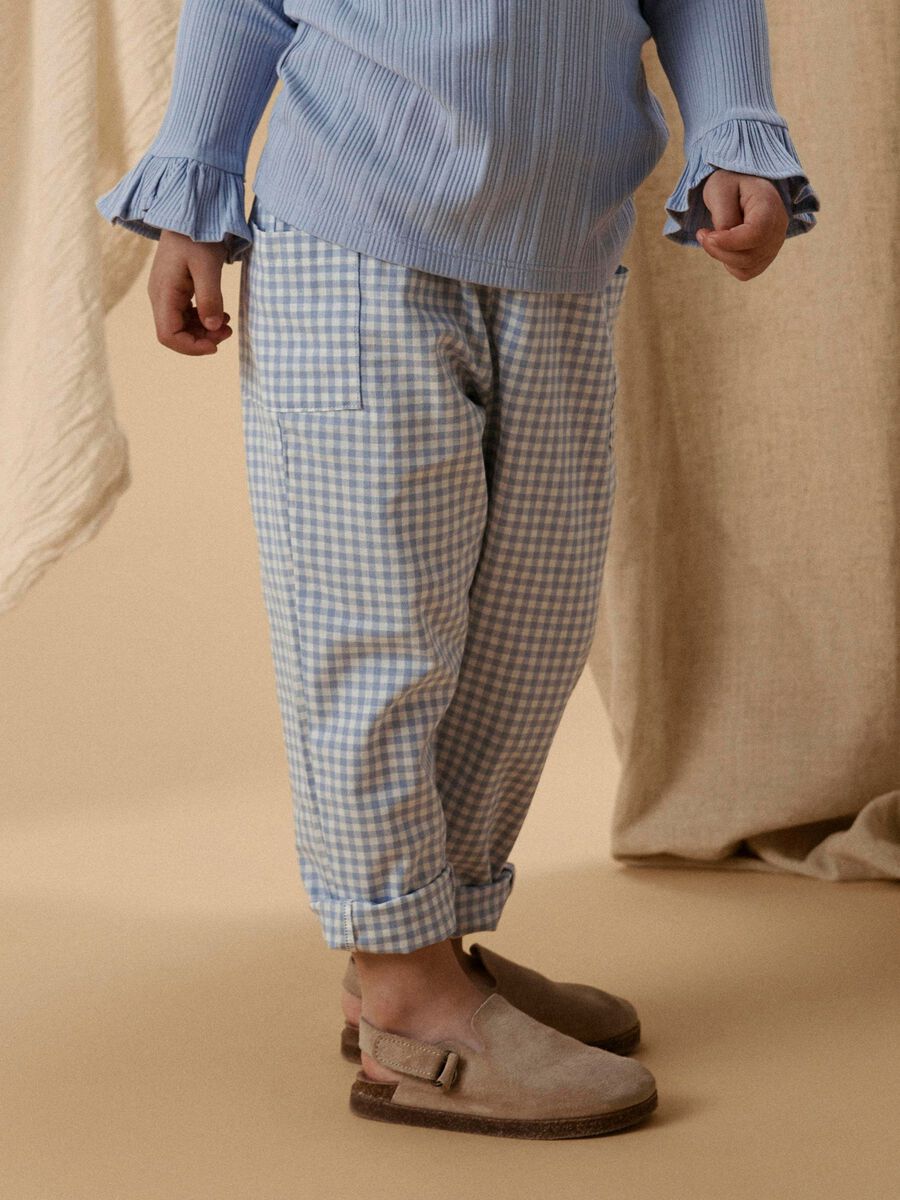 Product carousel image - BAWEŁNA ORGANICZNA SPODNIE, Zen Blue | 1