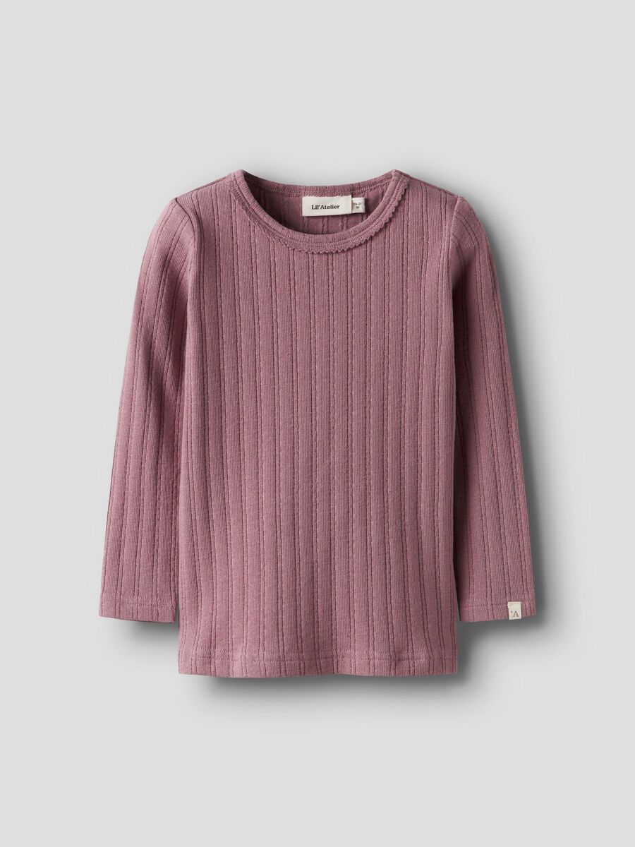Product carousel image - ORGANIC COTTON LONG SLEEVED TOP, Nostalgia Rose | 1