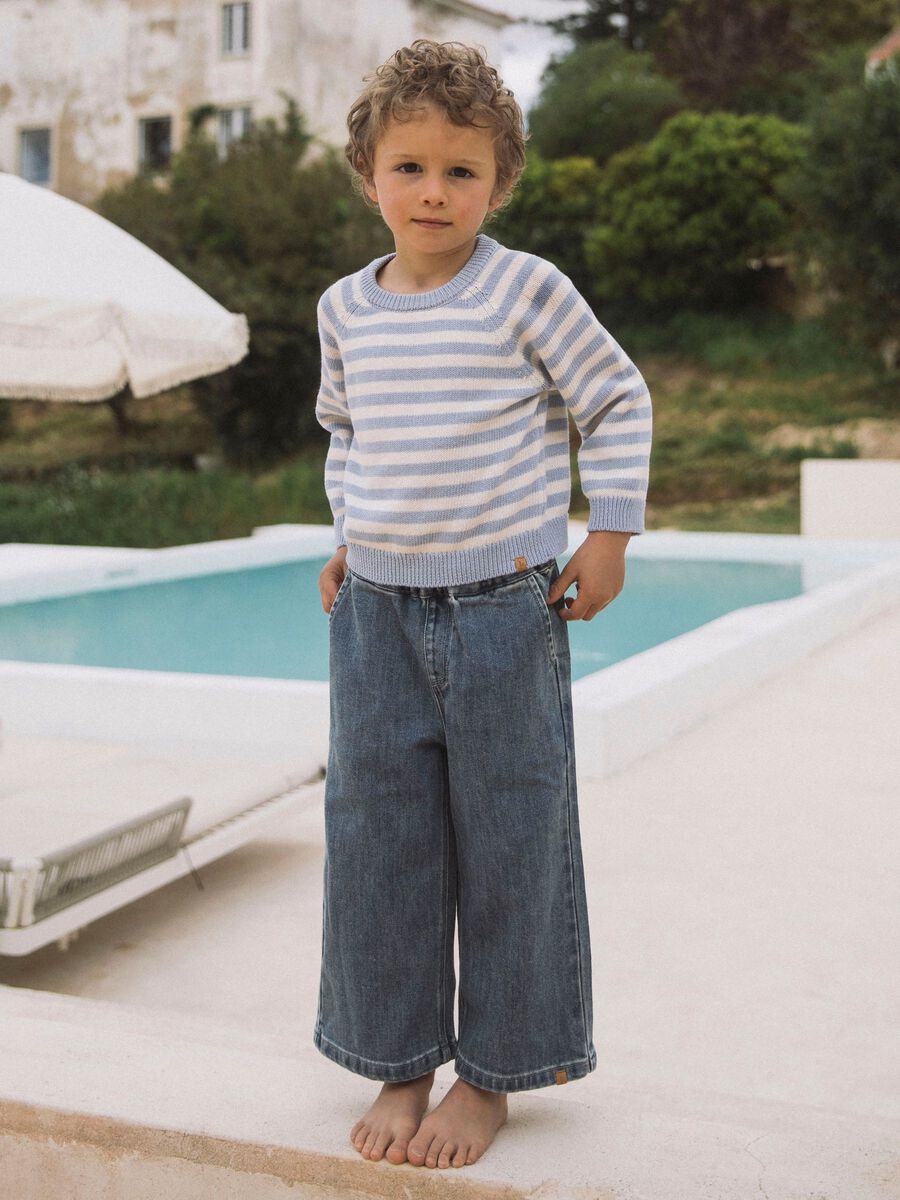 Product carousel image - BAGGY FIT JEANS, Medium Blue Denim | 1