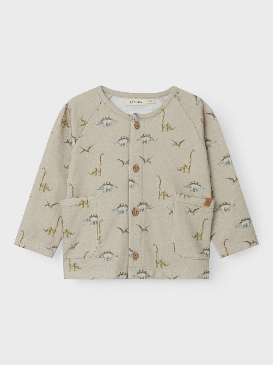 Carousel image - SWEAT STRICKJACKE, Silver Lining | 1