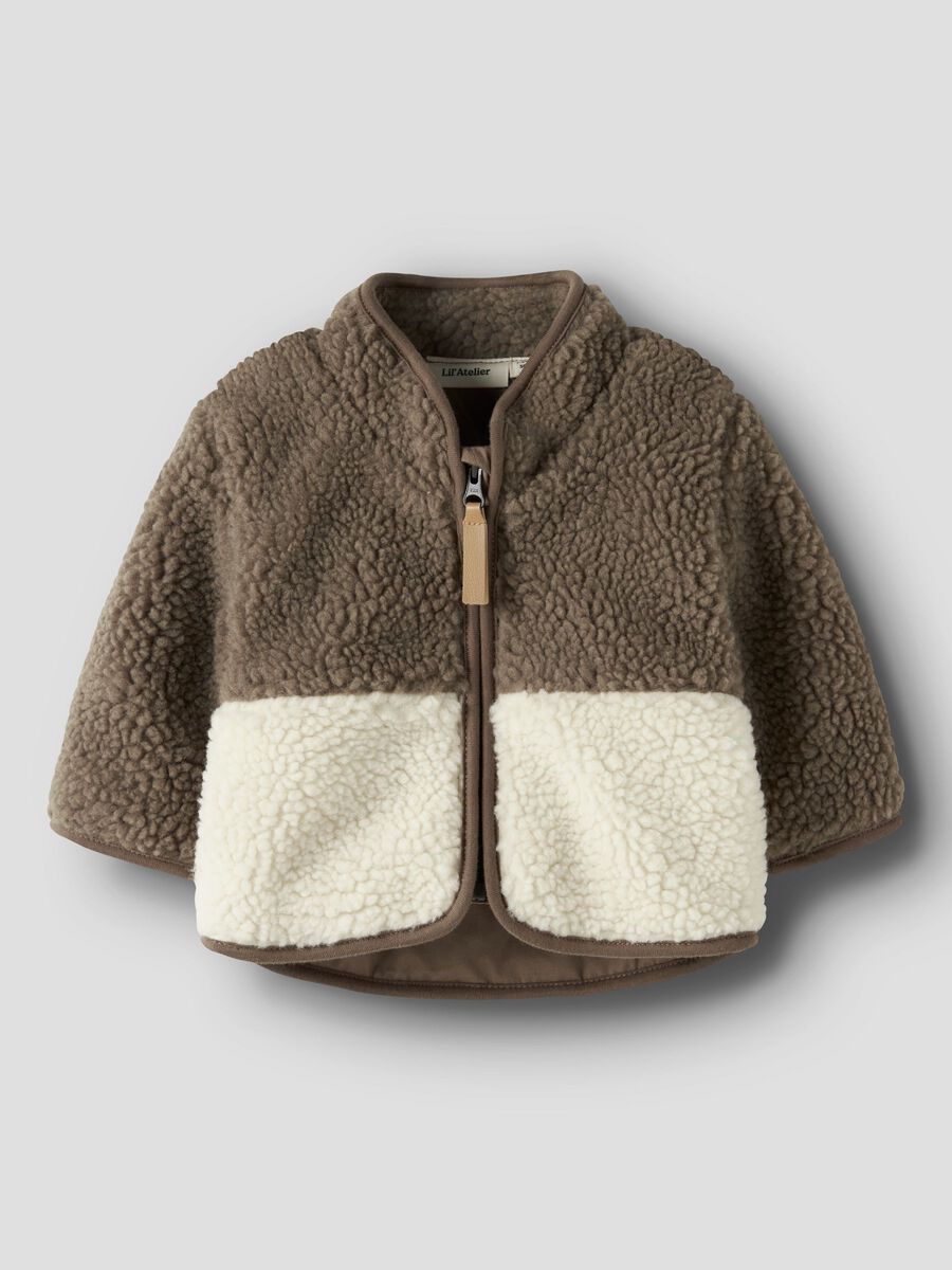 Product carousel image - LOOSE FIT TEDDY JACKE, Turtledove | 2