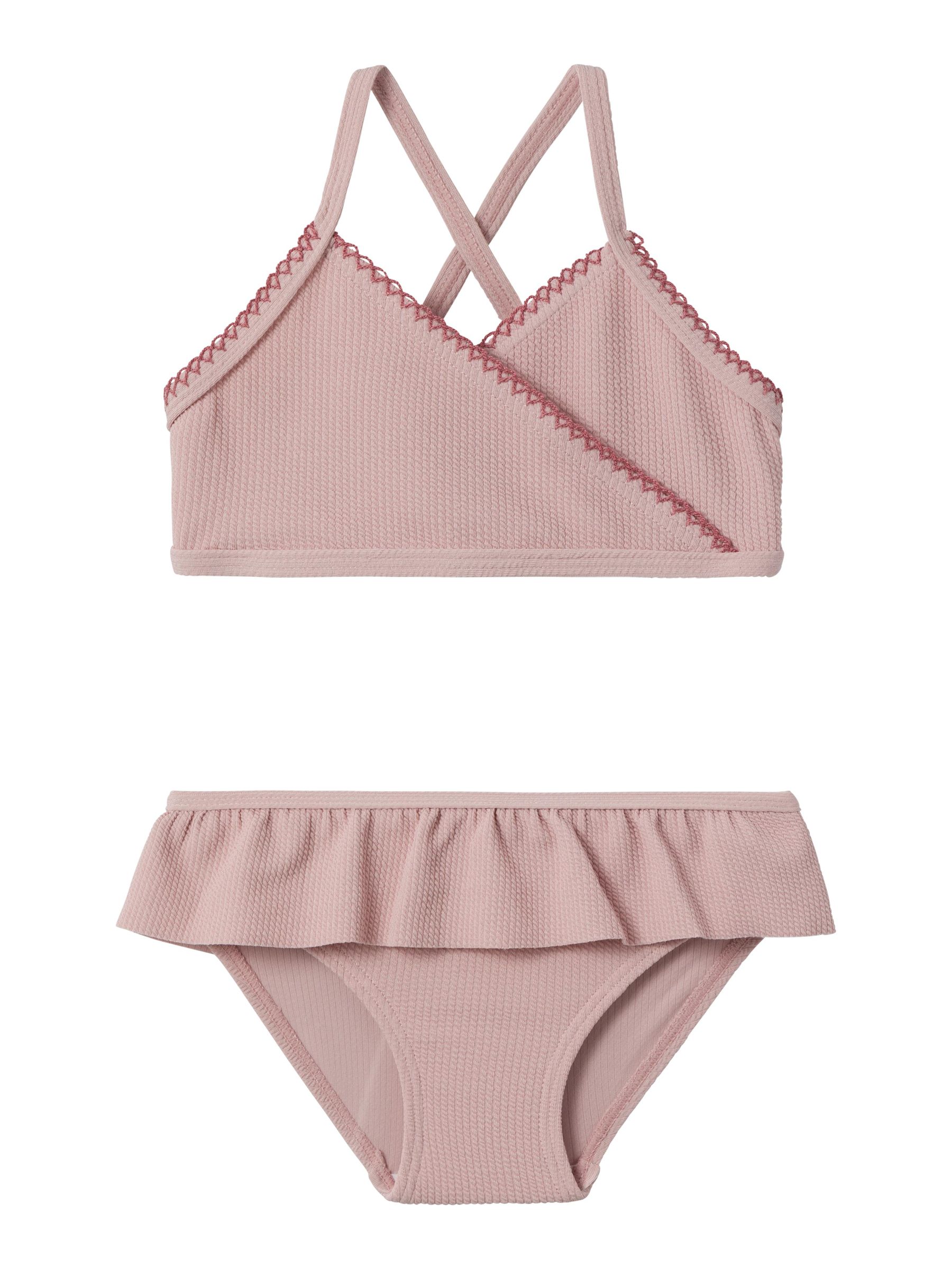 Tytöt  bikinit TAKANA RISTIIN MENEVÄT BIKINIT - Taaperot 92-128 | Tytöt | Lila | Lil'  Atelier® Suomi